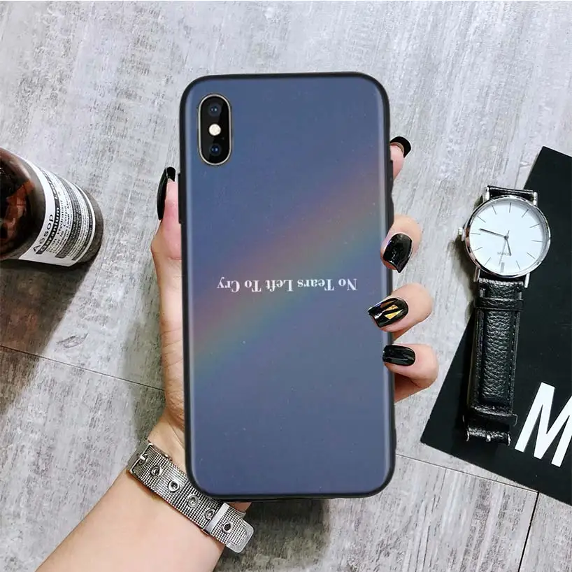 Черный чехол для IPhone 11 Pro XS MAX XR 7 8 6 6S Plus X 10 Ten 5 5S SE Coque Shell