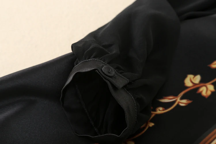 MoaaYina, модное дизайнерское платье, весеннее женское платье, с длинным рукавом, винтажное, с цветочным принтом, черное, Макси платья