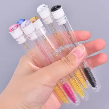 

Reusable Eyebrow Brush Tube Disposable Eyelash Brush Eyebrow Dust-Proof Tube
