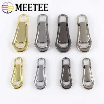 

10Pcs Detachable 3# 5# Metal Zipper Pullers for Zipper Sliders Head Zipper Pull Tab Zippers Repair Kits DIY Garment Accessories