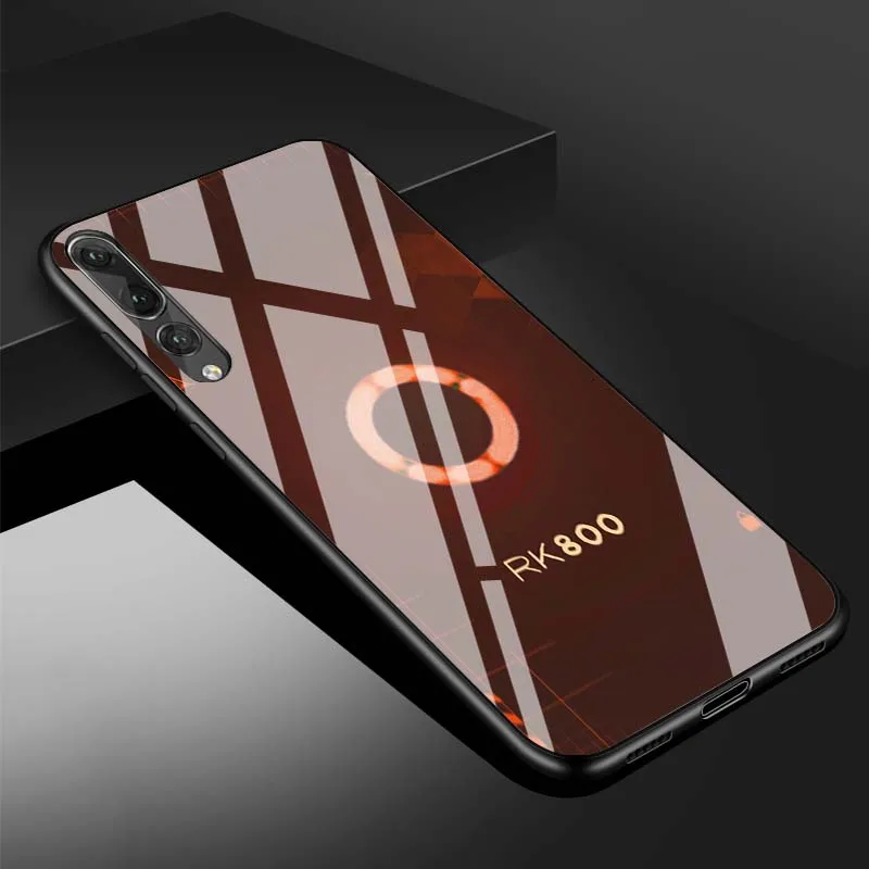 Детройт стать человеком RK800 Коннор закаленное стекло чехол для телефона huawei P20 P30 lite P20 P30 PRO MATE 20 lite 20 PRO Honor 10 - Цвет: B19071303-11.jpg