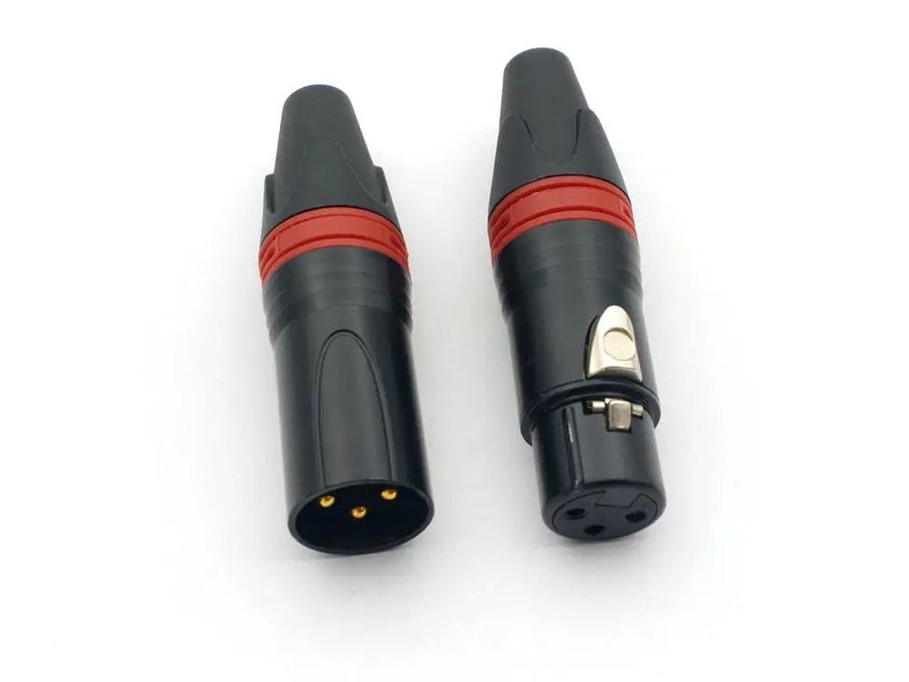 1 Набор 3 pin XLR аудио кабель Позолоченный разъем | Обустройство дома