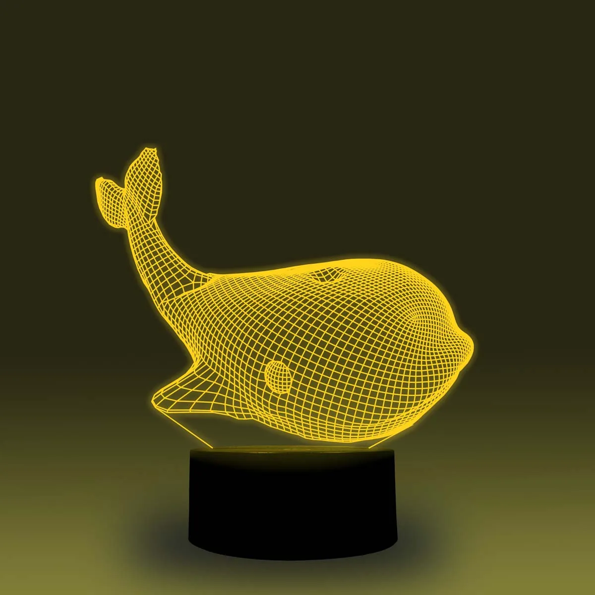 NiteApps 3D Кит светодиодный ночник настольная лампа иллюзия Лампа подарок на день рождения приложение/сенсорное управление