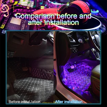 

Car Car Atmosphere Light LED Atmosphere Lamp Sound Ambient Star Light USB