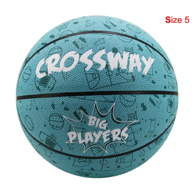 Лидер продаж, новинка, брендовые дешевые баскетбольные мячи CROSSWAY L702, Официальный баскетбольный мяч из искусственной кожи, Размер 7,, с сетчатой сумкой+ игла - Цвет: Size 5