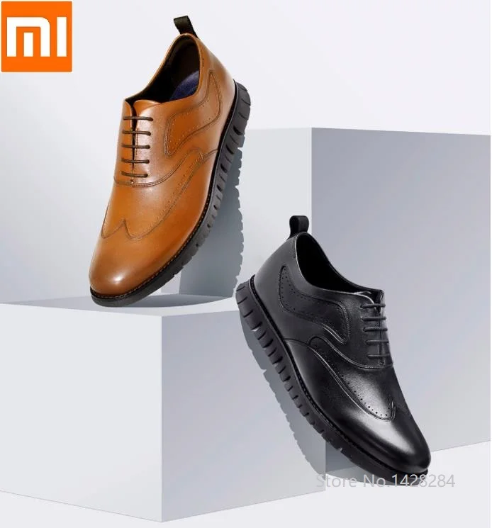 

Xiaomi qimian Men's lightweight sports oxford shoes Breathable cowhide Antibacterial deodorant Slow shock Comfortable outsole