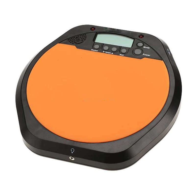 Hot HG-Digital Drummer Training Practice Drum Pad Metronome with Earphone& Batteries