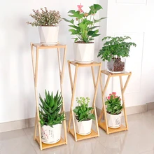 Балконные декоративные полки для цветочных горшков из цельной древесины многоэтажное домашнее пространство провинции