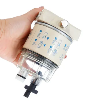 

R12T Fuel Filter Marine + 4*Accessories Spin-On Water Separator Fiberglass Practical