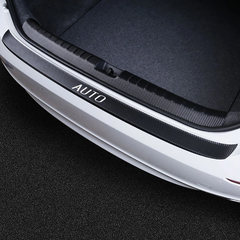 Pcmos углеродное волокно заднего бампера Защита порога наклейки для Honda Accord- наружные части отделка багажника Новинка