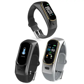

H109 Intercom Smart Bracelet Wireless Bluetooth Call Headset for Android Ios mobile phone with heart rate monitoring call strap
