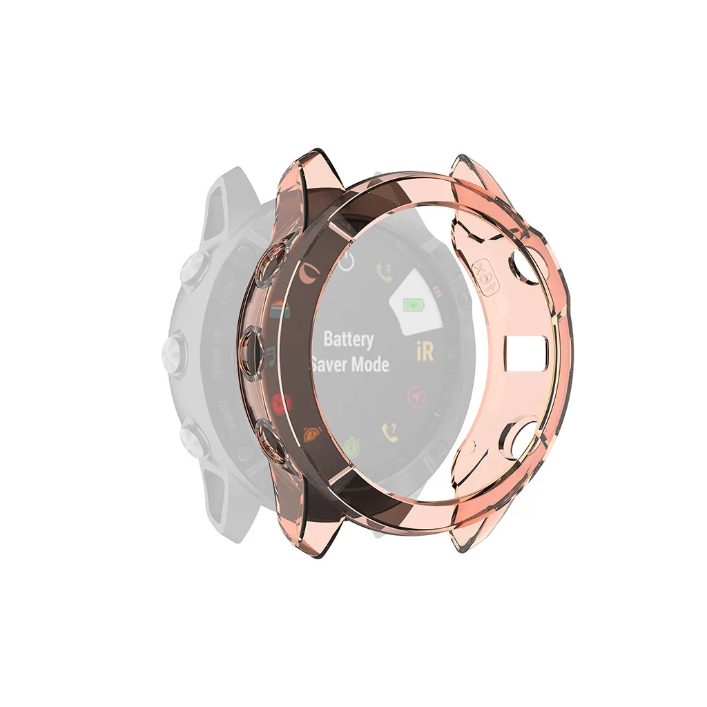 Ouhaobin чехол для Garmin Fenix 6 6X6 S Чехол для смарт часов кристально чистый TPU чехол для Garmin fenix Чехол протектор 1028#2