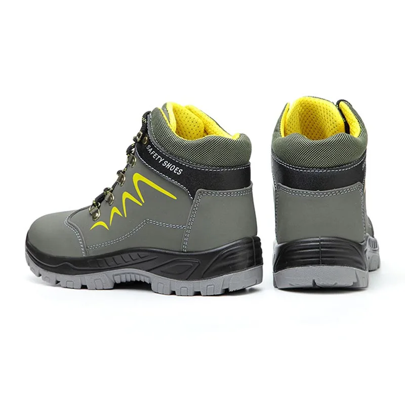 JACKSHIBO/Защитные рабочие ботинки для мужчин; зимние защитные ботильоны; нескользящие ботинки со стальным носком; мужские рабочие ботинки