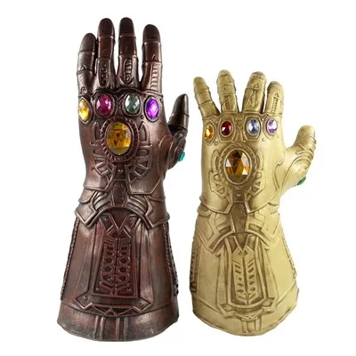Горячие Новые Мстители из комиксов Marvel Бесконечность отсутствие Маска Косплей Хэллоуин фильм железный человек перчатки Таноса красочные Алмазные перчатки