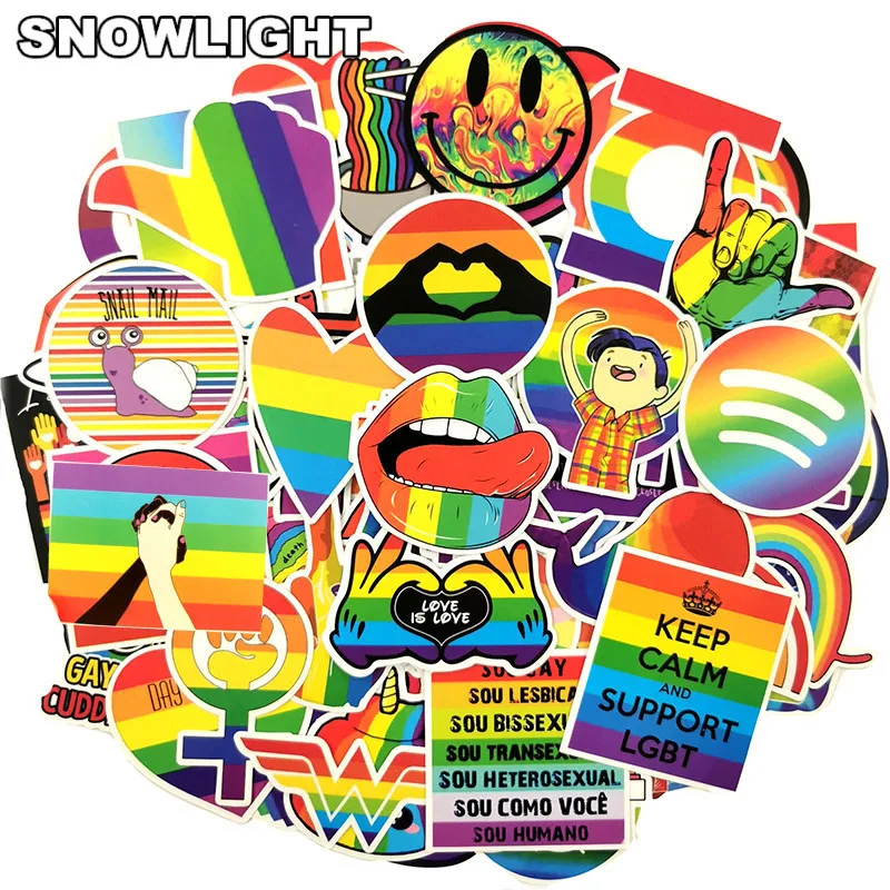 10/30/50pcs/pack Colorful Rainbow Doodle Fashion Brand Stickers For Laptop Computer Motorcycle Guitar Toy Sticker For Kids