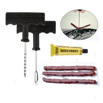 

Outdoor Tire Repair kit Emergency self-service Tire Leak Repair tool vulcanized rubber strip puncture Fill field Tyre Repair Set