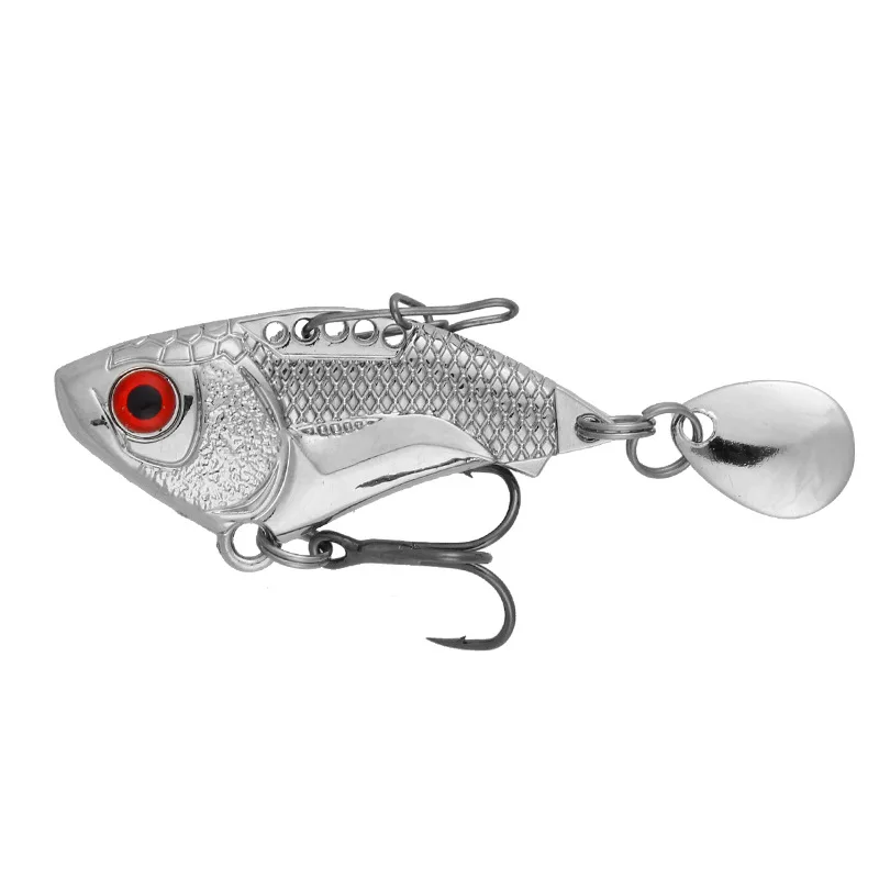 

1pcs/2019 The New Rotating metal sequins 4.5cm16g Artificial 3D eyes Reflective long-range freshwater cockroach lure Fishing