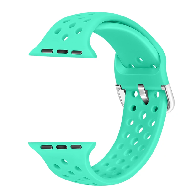 Ремешок для Apple Watch 38 мм 42 мм iWatch 4 ремешок 44 мм 40 мм спортивный силиконовый ремень браслет correa Apple watch 5 4 3 2 аксессуары