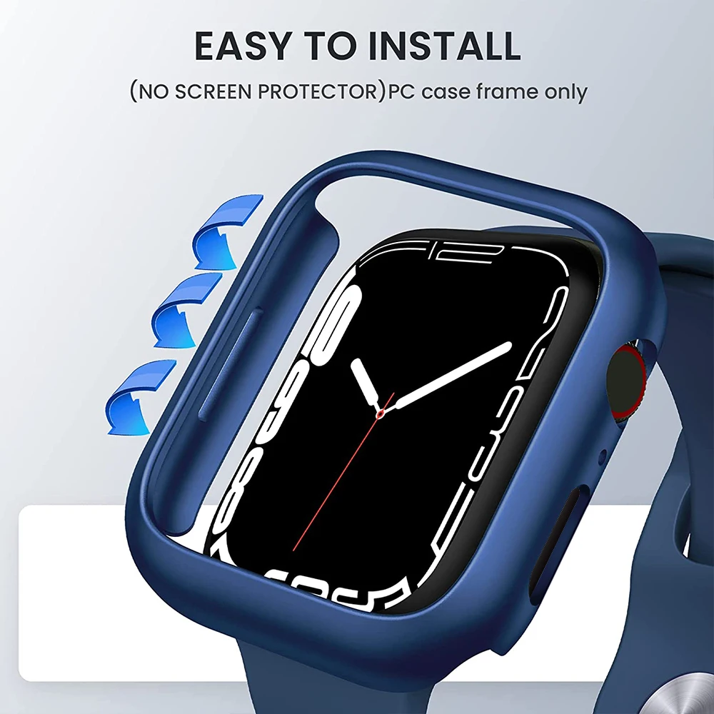 Cover for Apple Watch  45mm 41mm  44mm  40mm 42mm 38mm Shock-Proof Resist Bumper Protective Case for iWatch SE 7 6 5 4 3 2 1