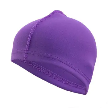 

Unisex Elastic Wave Dome Cap Solid Color Thicken Stretch Skull Hat Helmet Liner LX9E