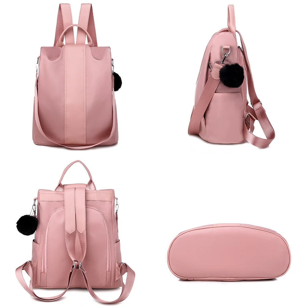 Женский рюкзак с защитой от кражи 9 цветов водонепроницаемые школьные сумки