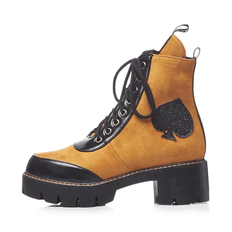 Ботильоны FITWEE женские на нескользящей платформе модная офисная обувь в стиле