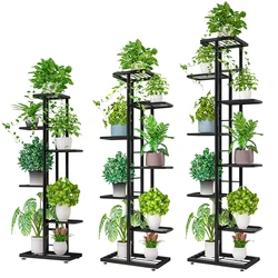 5/6/7/8 camadas de ferro flor estande vasos bandeja planta prateleiras plantador exibição rack armazenamento titular prateleira casa varanda jardim decoração