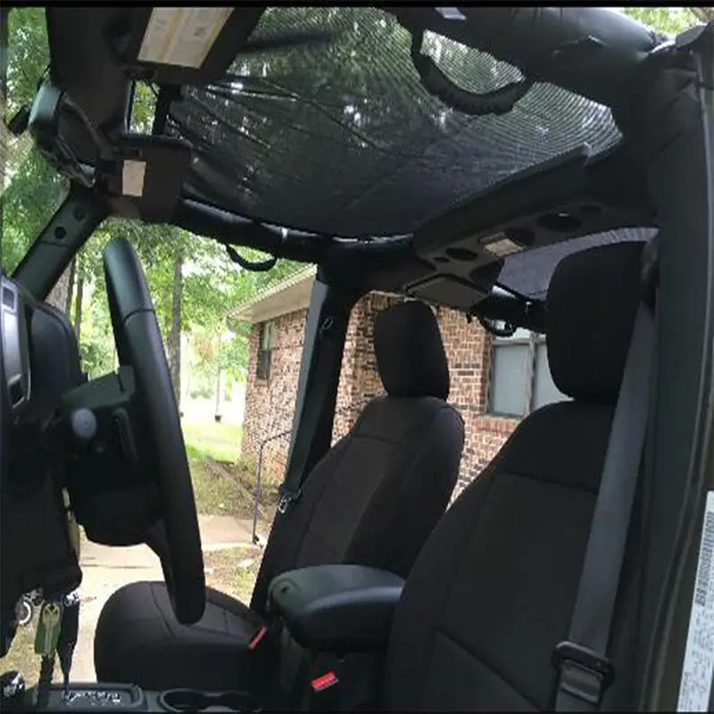 Areyourshop для Jeep Wrangler JK 4 двери 2007- солнцезащитный козырек Eclipse 13579,05 черный полная длина Затмение солнцезащитный тент для автомобиля автозапчасти