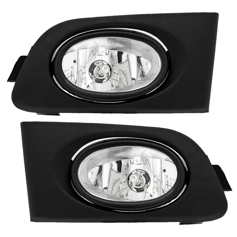 for H o n d a C i v i c 01-03 Car Front Fog Light Kit Clear Lens Front Bumper Fog Light
