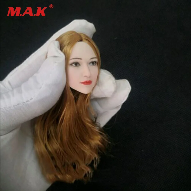 

1/6 Asia Beauty Female Laura Head Carving Hair Head Fit 12'' TBLeague Figure body in stock