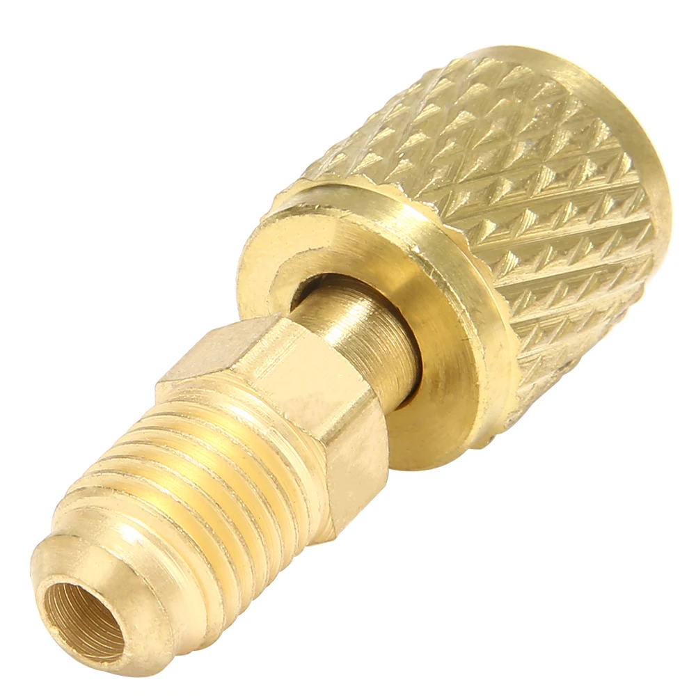 

For Auto Air Conditioning R410A R22 R407 R32 Mobile Head Adapter M 1/4 x W 5/16 SAE Thread Refrigerator Tool Mayitr