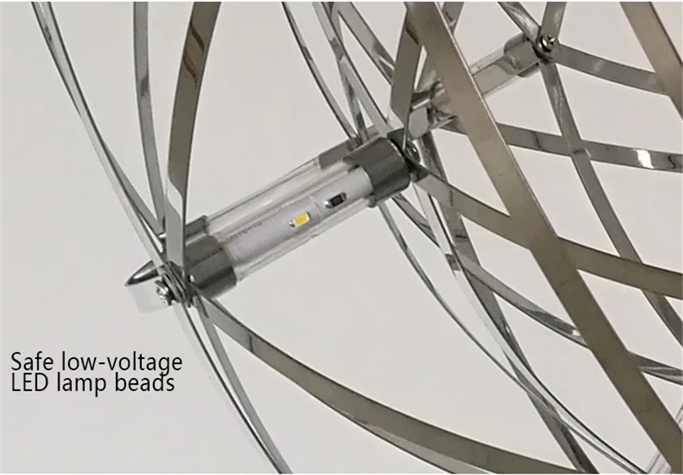 Современный из нержавеющей стали светодиодный подвесной светильник освещение Одуванчик шар подвеска лампа гостиная ресторан отель подвесной светильник