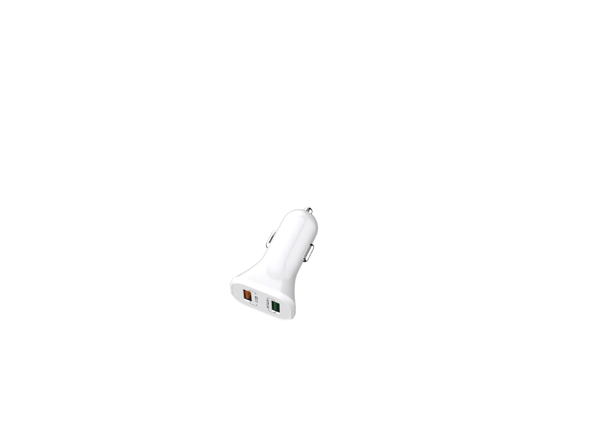 Автомобильное зарядное устройство с двумя портами USB, быстрая зарядка QC3.0, автомобильное зарядное устройство с большим током 3.0A, зарядное устройство для мобильного телефона