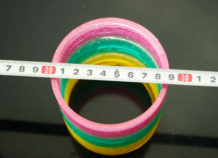 Двухмагическое Радужное кольцо, детская игрушка 8,7X9, Радужное кольцо, Детская катушка, большой размер
