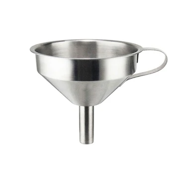 

1pc Stainless Steel Funnel 11cm 13cm 15cm Cooking Oil Removable Strainers Hopper Filter Home Kitchen Funnels Tools