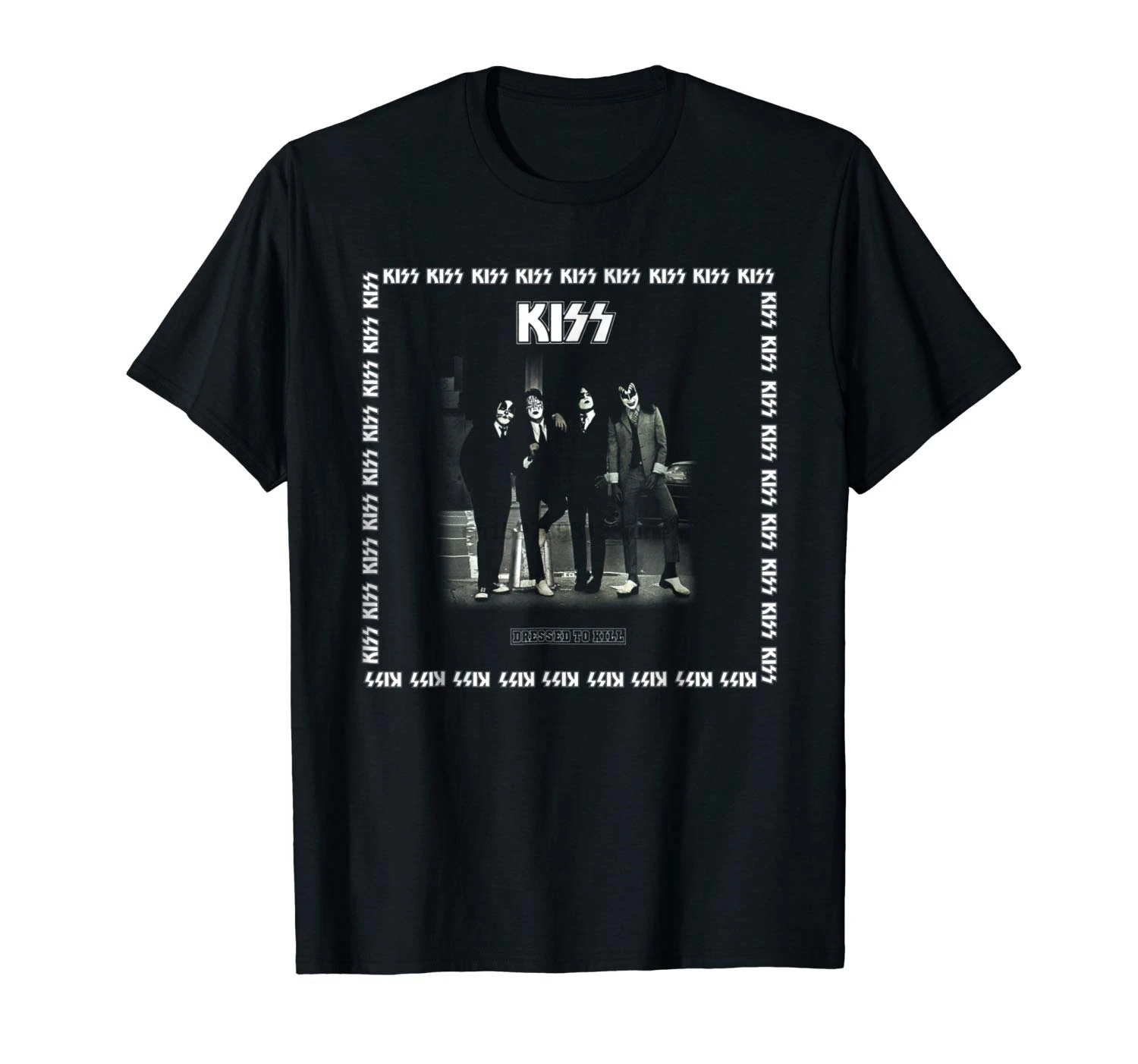 Kiss 1975 футболка с принтом dressed Kill хлопковая Футболка асфальтом модная бесплатная