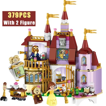 

Belle And The Beast Friends Belle's Enchanted Castle Building Blocks Sets Brick Alana Ariel Compatible 41067 Toys For Children