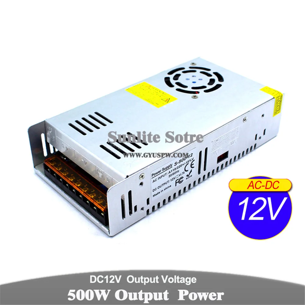 12V500W