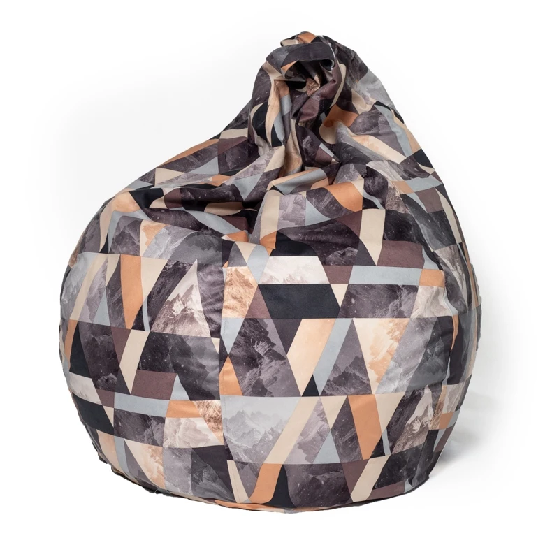 Gray-Beige Лима- пуф кресло мешок Delicatex серо- бежевый - Цвет: Gray-Beige