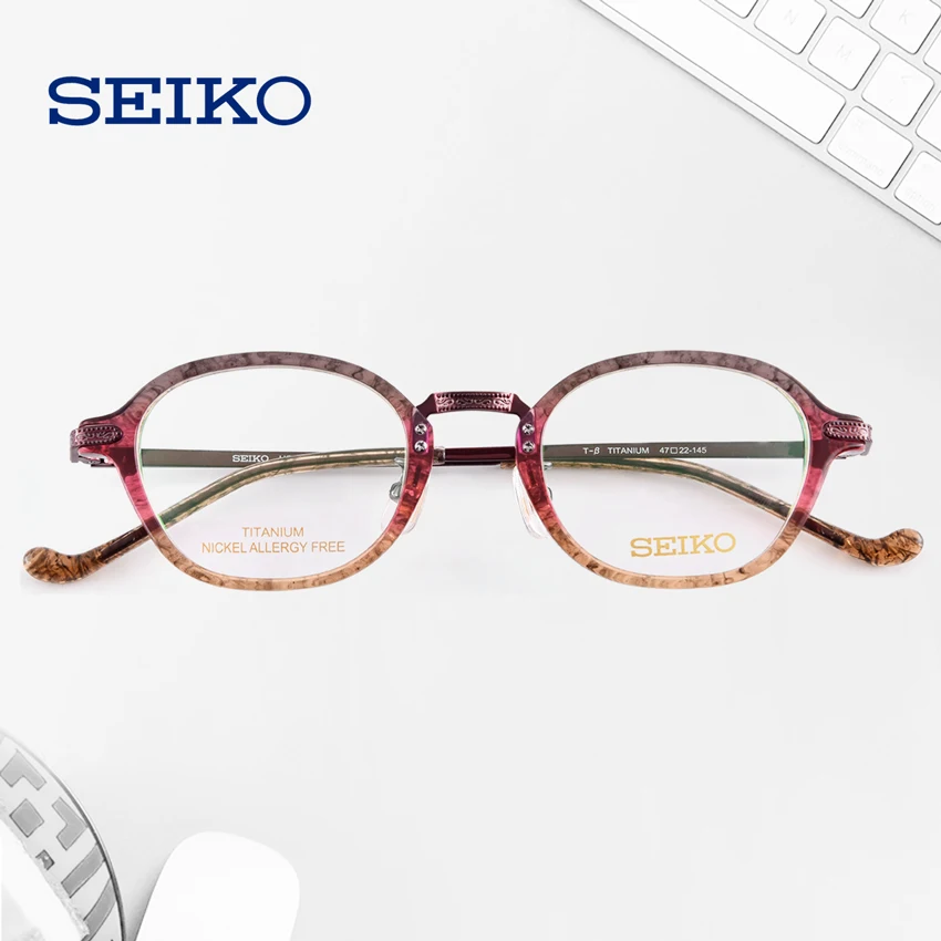 Оправа для очков SEIKO HC3019 Женская титановая оптическая дизайнерская оправа с