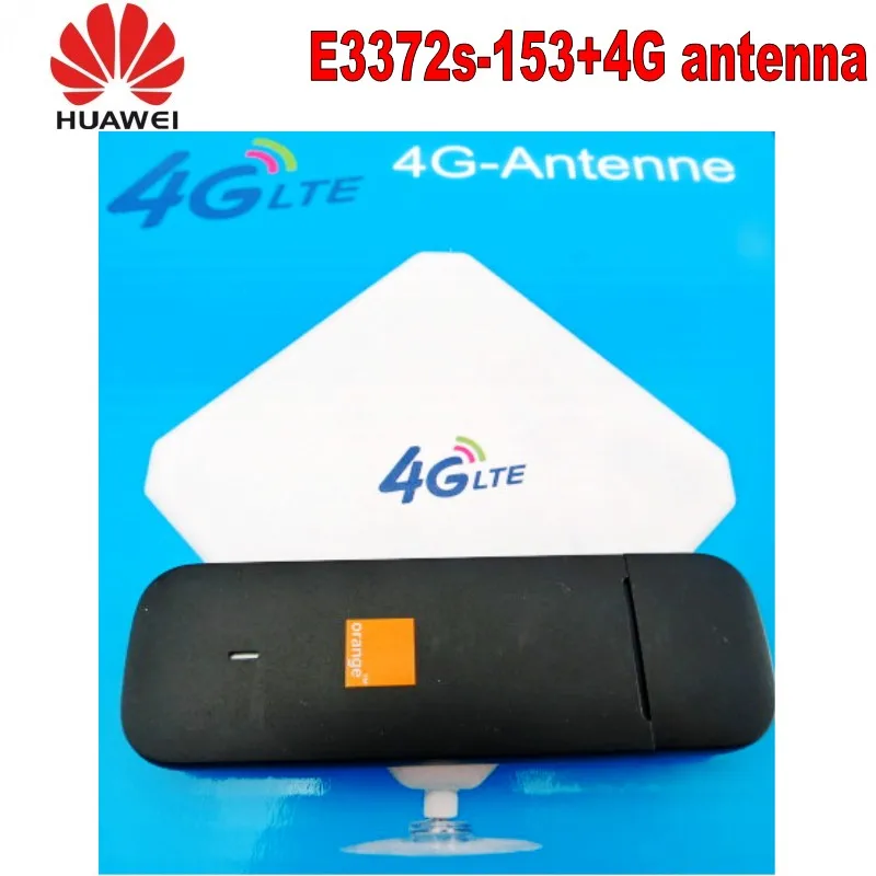 usb internet modem sim card Mở khóa HUAWEI E3372 E3372s-153 150Mpbs 4G LTE USB Dongle + 4G LTE ăng ten 35dBi CRC9 Cho E3372 4G LTE FDD MODEM 4g usb modem for laptop