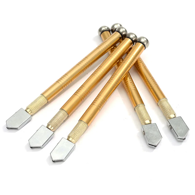 Glass Cutter Diamond Tip Steel Blade Cutting Tool Oil Feed Antislip Metal Handle 175mm For Hand | Инструменты