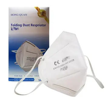 

20PCS Disposable Mouth Face Mask 3D 6 Layer Filter White Anti-dust Masks For Adult