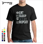 Забавная футболка для сварщика Eat Sleep Weld Repeat, Модная хлопковая Футболка 16 цветов, уличная футболка, топы с короткими рукавами