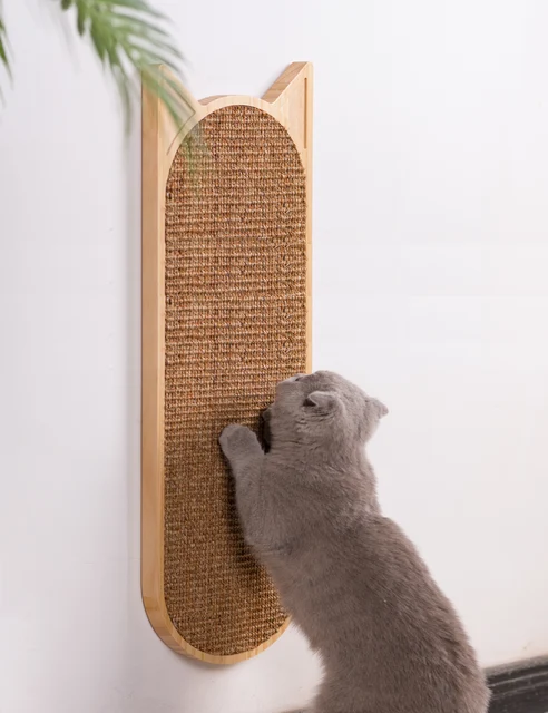 Gato Montado Na Parede Que Risca O Cargo Para Gatinhos Adultos Do Gato Almofada De Risco Do Gato Do Sisal Scratcher Para A Saude Da Gatinha Moveis E Acessorios P Gatos Aliexpress