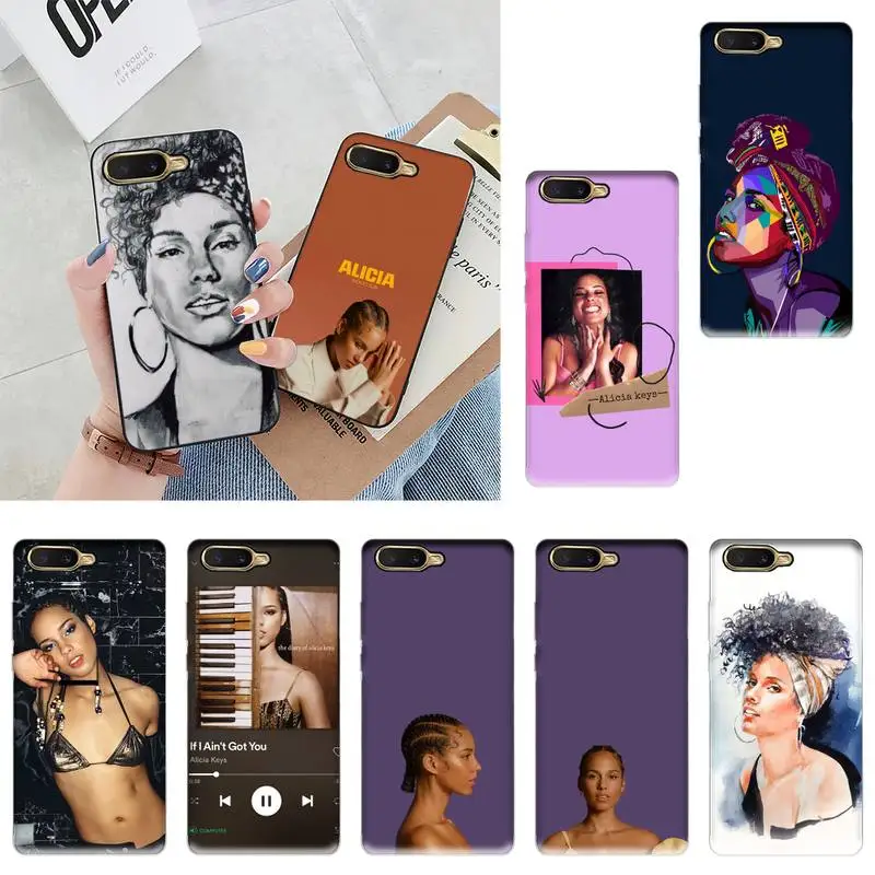 Alicia Keys чехол для телефона Oppo Reno2 3 A73 A5A9202 Realme 2 C2 C3 5 6 Pro XT Shell | Мобильные телефоны и