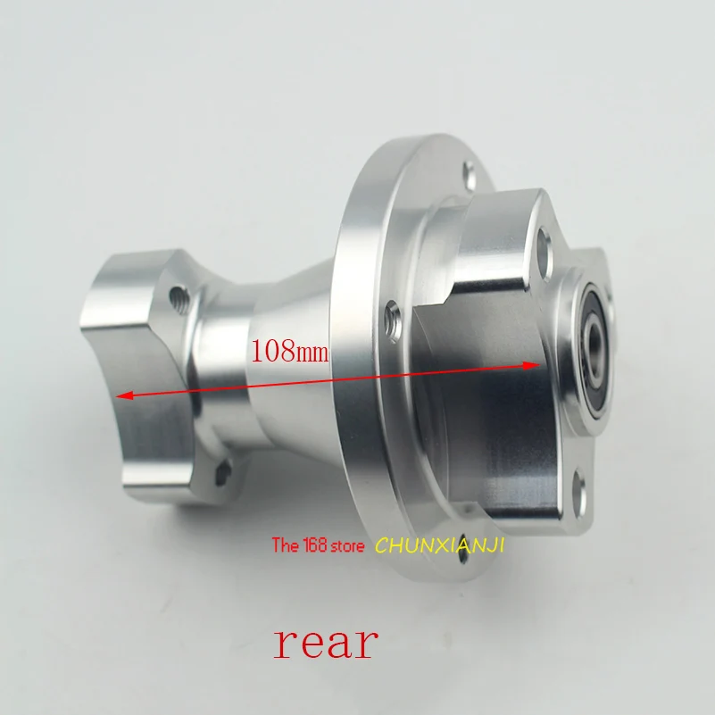 Lightning Shipments CNC Silver Front & Rear Disc Brake Hub Wheel Rim for Dax Ruckus Zoomer Monkey Z50bike motorcycle wheel rims