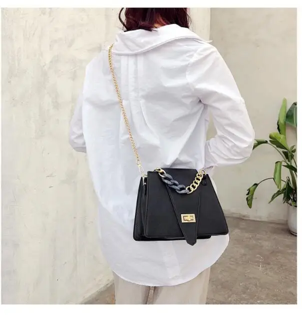 Роскошная брендовая Сумочка, модная новинка, качественная женская дизайнерская сумка из искусственной кожи, сумка на цепочке, сумка через плечо