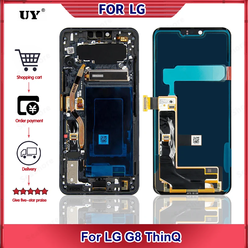 Оригинальный дисплей для LG G8 ThinQ ЖК-дисплей сенсорный экран дигитайзер LCD