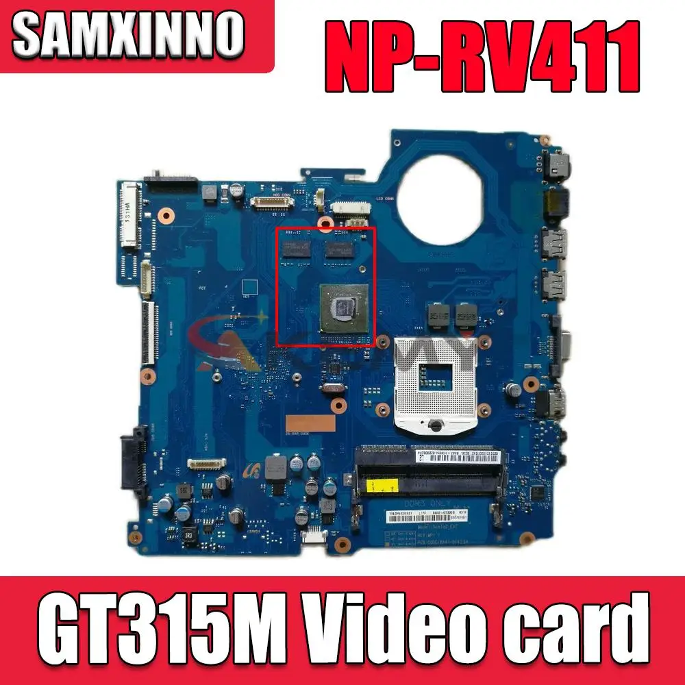 SAMXINNO для Samsung NP-RV411 RV411 Материнская плата ноутбука BA41-01423A BA92-07395A BA92-07395B DDR3 GT315M